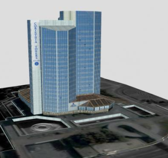 柯林西亚塔酒店SU模型下载_sketchup草图大师SKP模型