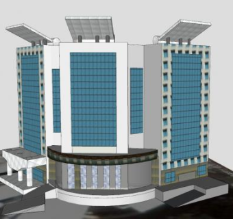 雅阁大都会酒店SU模型下载_sketchup草图大师SKP模型