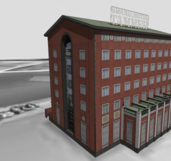 大饭店酒店餐饮SU模型下载_sketchup草图大师SKP模型