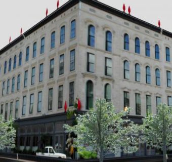 现代博物馆SU模型下载_sketchup草图大师SKP模型