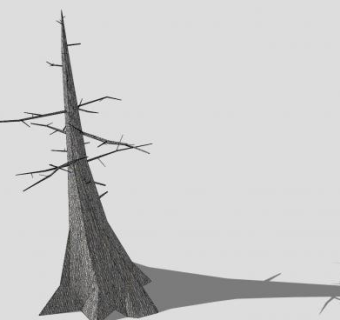 落叶乔木植物SU模型下载_sketchup草图大师SKP模型