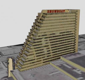 大西洋城酒店SU模型下载_sketchup草图大师SKP模型