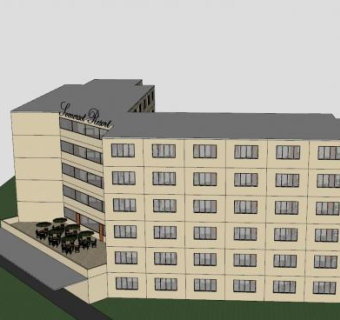萨默塞特度假胜地建筑SU模型下载_sketchup草图大师SKP模型