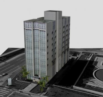 圣胡安皇家酒店SU模型下载_sketchup草图大师SKP模型