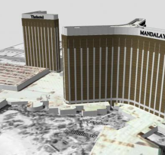 曼德勒湾度假村酒店SU模型下载_sketchup草图大师SKP模型