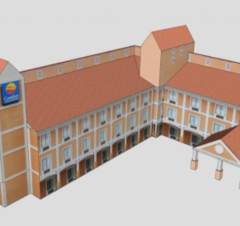 舒适酒店套房SU模型下载_sketchup草图大师SKP模型