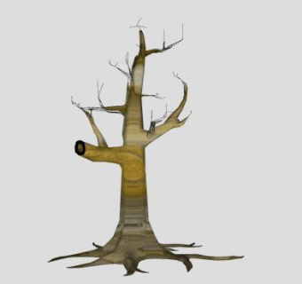 落叶枯树SU模型下载_sketchup草图大师SKP模型