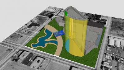 酒店外观建筑设计SU模型下载_sketchup草图大师SKP模型