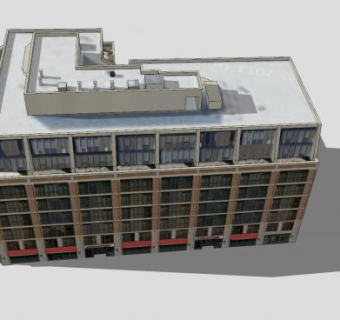 欧洲康多姆酒店SU模型下载_sketchup草图大师SKP模型