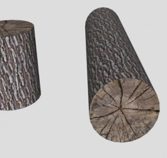 树墩和树干SU模型下载_sketchup草图大师SKP模型