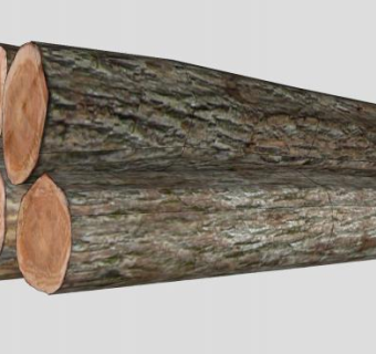 伐木后的木材SU模型下载_sketchup草图大师SKP模型