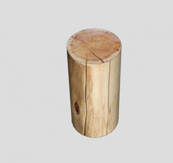 天然树桩原木SU模型下载_sketchup草图大师SKP模型