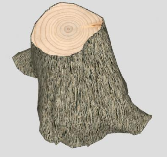 灌木木桩SU模型下载_sketchup草图大师SKP模型