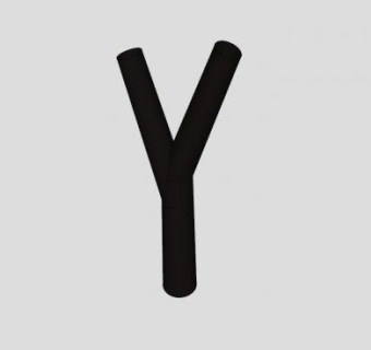 Y字型树干SU模型下载_sketchup草图大师SKP模型