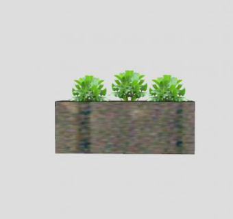 庭院墙草种植SU模型下载_sketchup草图大师SKP模型