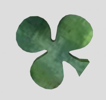 三叶草植物装饰SU模型下载_sketchup草图大师SKP模型