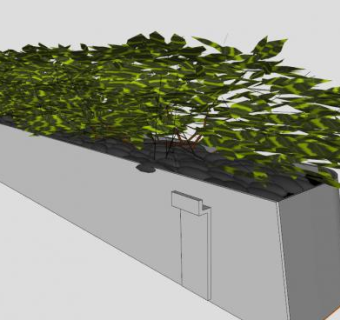 花园植物种植盆栽SU模型下载_sketchup草图大师SKP模型