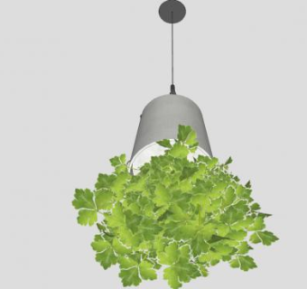 悬式植物倒盆栽SU模型下载_sketchup草图大师SKP模型
