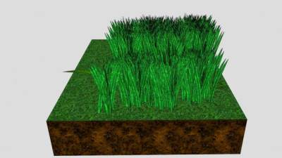 草丛中的青蛇SU模型下载_sketchup草图大师SKP模型