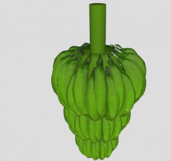 芭蕉树果实香蕉SU模型下载_sketchup草图大师SKP模型