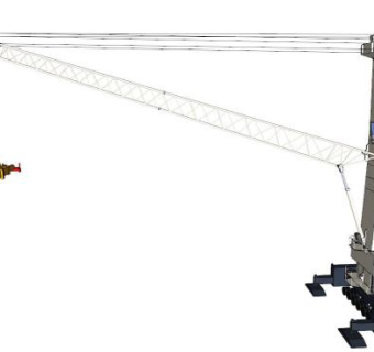 港口移动式起重机SU模型_su模型下载 草图大师模型_SKP模型