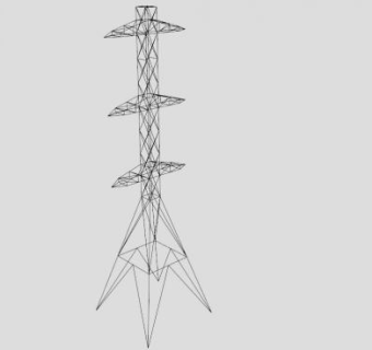 高压输电塔SU模型下载_sketchup草图大师SKP模型