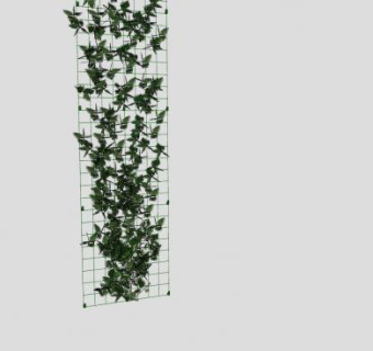 格架绿色藤蔓SU模型下载_sketchup草图大师SKP模型