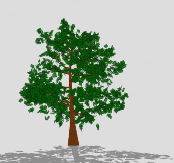 木本绿叶乔木SU模型下载_sketchup草图大师SKP模型