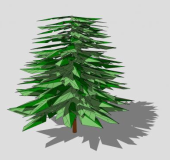 裸子植物松树SU模型下载_sketchup草图大师SKP模型