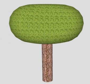 裸子植物巨杉SU模型下载_sketchup草图大师SKP模型