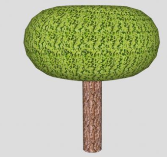 绿叶乔木树木SU模型下载_sketchup草图大师SKP模型