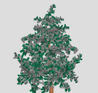 开花乔木SU模型下载_sketchup草图大师SKP模型