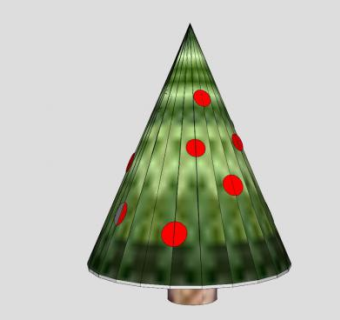 松伯类圣诞树SU模型下载_sketchup草图大师SKP模型