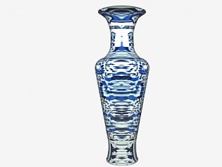 中国瓷器花瓶SU模型下载_sketchup草图大师SKP模型
