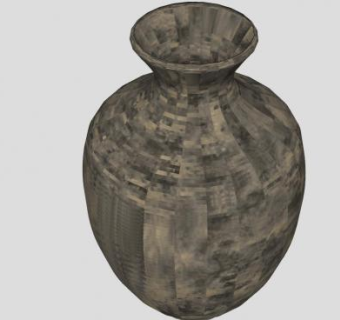 仿古中式花瓶SU模型下载_sketchup草图大师SKP模型