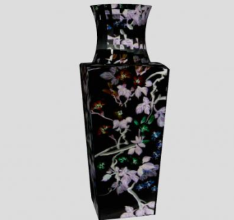 中式古董花瓶SU模型下载_sketchup草图大师SKP模型