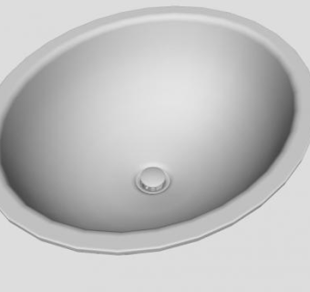 浴室瓷器水槽SU模型下载_sketchup草图大师SKP模型