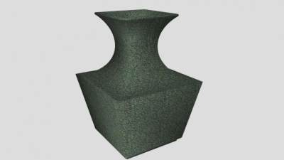 中式方形颈瓶SU模型下载_sketchup草图大师SKP模型