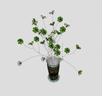家居花卉盆栽SU模型下载_sketchup草图大师SKP模型