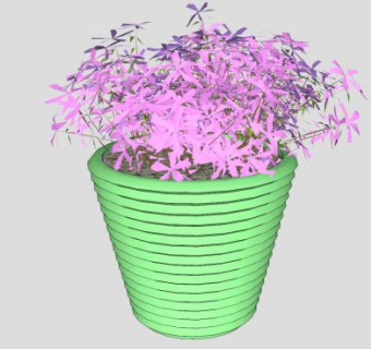 花瓶花卉盆栽SU模型下载_sketchup草图大师SKP模型