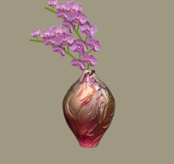 渐变色花瓶鲜花盆栽SU模型下载_sketchup草图大师SKP模型