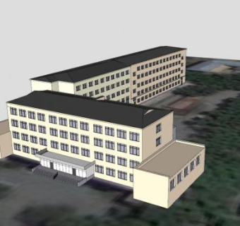 教育队宿舍SU模型下载_sketchup草图大师SKP模型