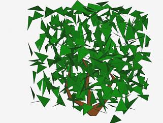 绿叶灌木树SU模型下载_sketchup草图大师SKP模型