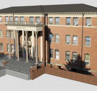 市政厅建筑SU模型下载_sketchup草图大师SKP模型