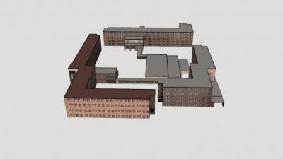 法国戴维斯建筑SU模型下载_sketchup草图大师SKP模型