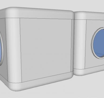 宾馆胶囊塔SU模型下载_sketchup草图大师SKP模型