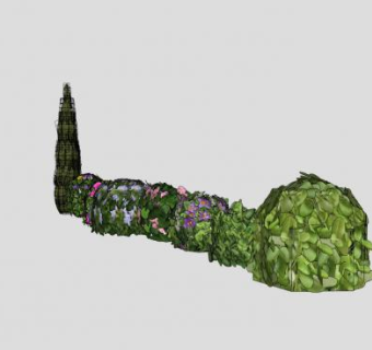 开花灌木集SU模型下载_sketchup草图大师SKP模型