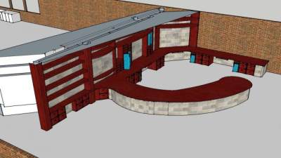 上海办公室房间SU模型下载_sketchup草图大师SKP模型