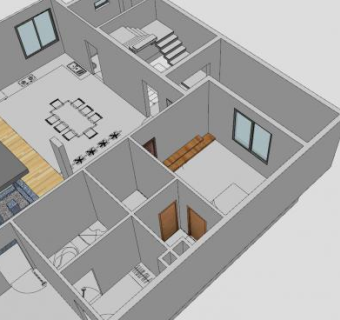 计划别墅设计SU模型下载_sketchup草图大师SKP模型