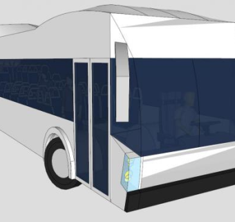 上海公交车的SU模型_su模型下载 草图大师模型_SKP模型